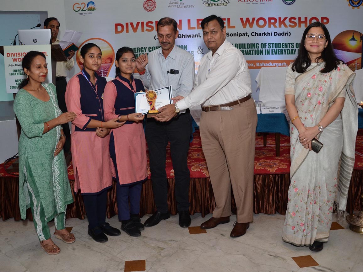 Students awarded by our district commissioner Mr Shakti Singh